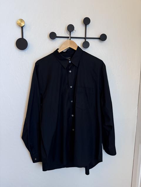 Vintage Black Cotton Poplin Shirt