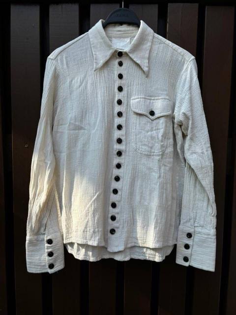 John Alexander Skelton, handwoven cotton shirt