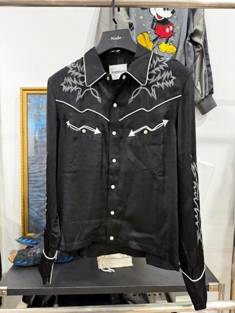 Black Western Embroidered Shirt