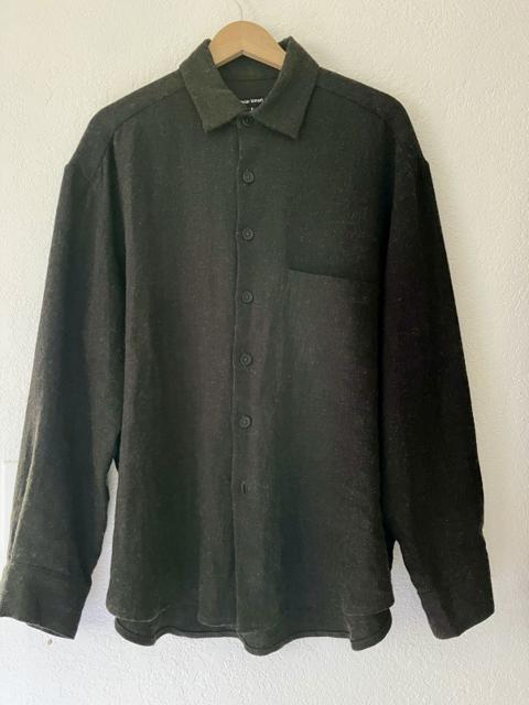 Evan Kinori Big Shirt - 90% LINEN 10% WOOL