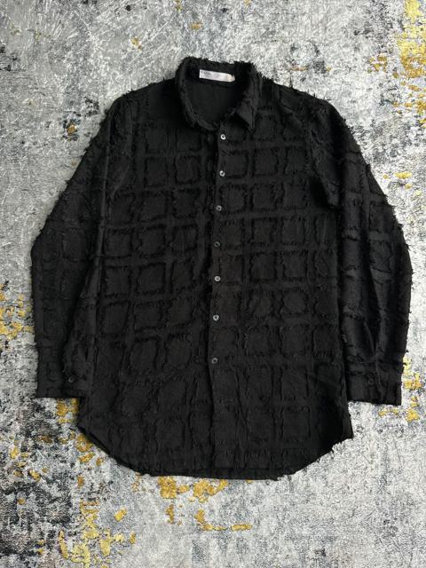 2000s DISTRESSED FASHION LUPIN PUNK SHIRT BALENCIAGA STYLE