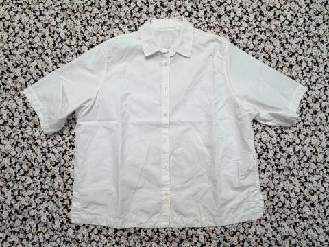 casey casey linen-cotton short sleeve shirt XS worn once