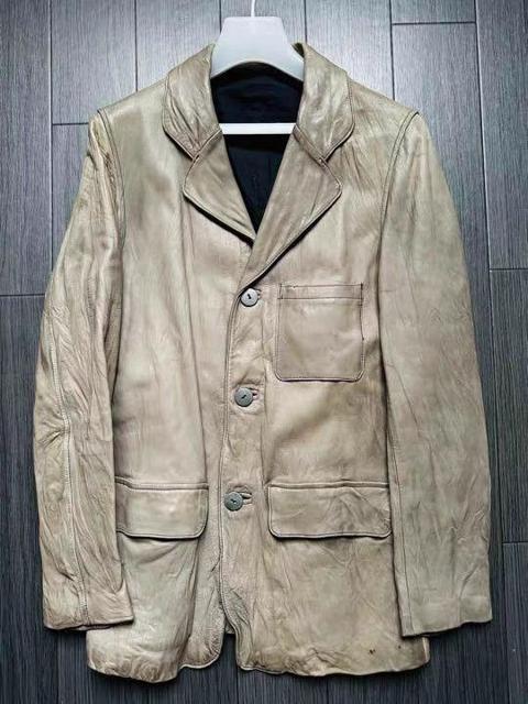 backlash Italian Shoulder Leather Suit Jacket K11