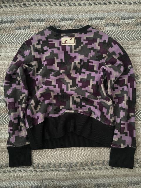 vintage beauty:beast purple digital camo sweater size 3