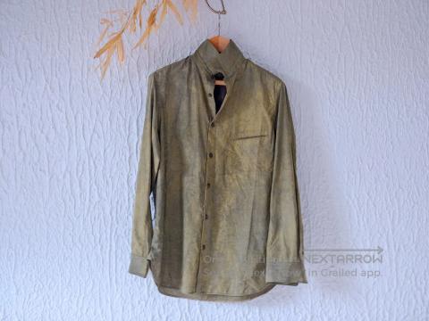 Ziggy Chen 22SS Abstract Dyed Vintage Fabric Shirt/