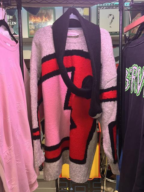 Moon Eye Scarf Knit Sweater