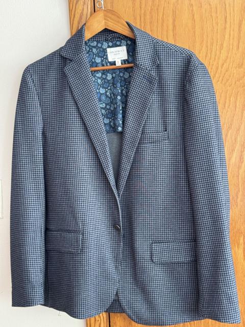 CON.STRUCT Jacket M 40 Blue Slim Knit Stretch Blazer