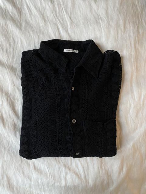 Our Legacy Coco Shirt Crochet Black 48