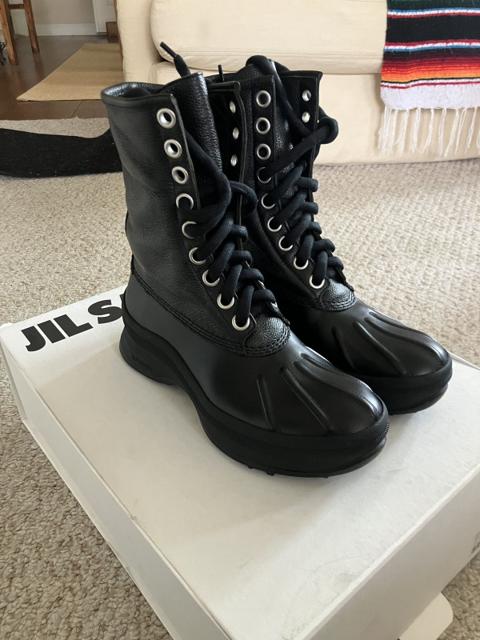 Vibram Sole Leather Combat Boots