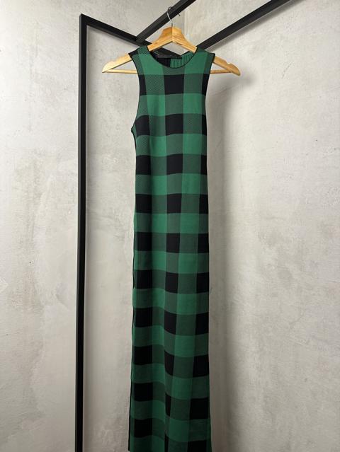 Haider Ackermann Onyx Black + Green Dress