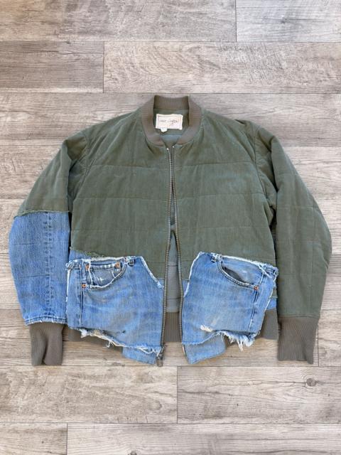 Iconic 50/50 Denim Quilted Flight Jacket