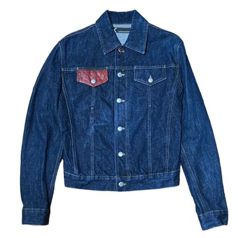 Andrew Mackenzie Early 2000s Painted Denim Jacket