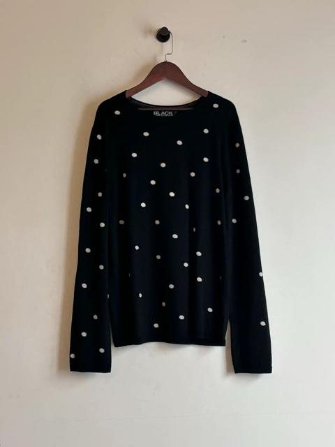 comme des garcons polka dot sweater