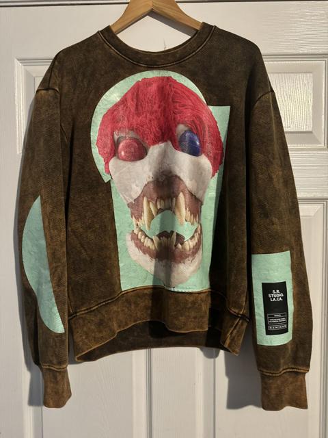 Sterling Ruby Skull Bleach Crewneck