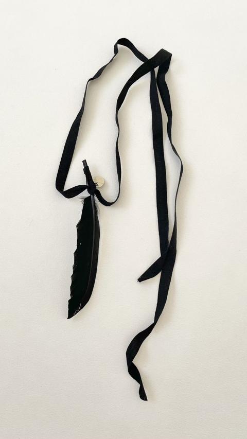 Black ‘Feather’ Necklace