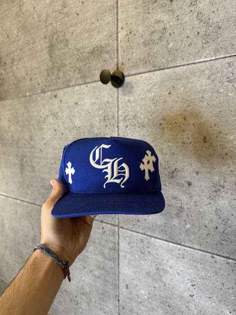 Chrome hearts ch leather cross patch hat