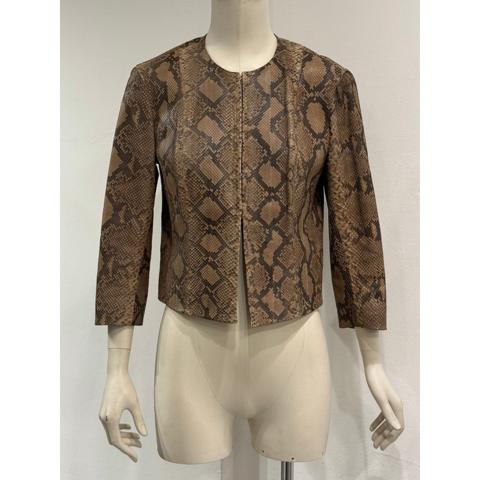 2000s Plein Sud phyton leather jacket