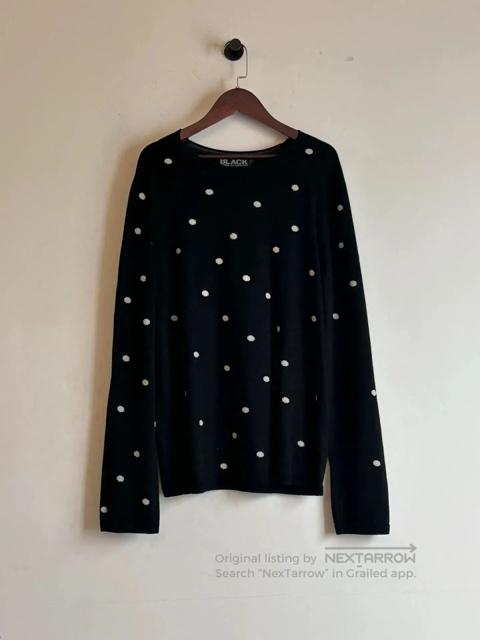 comme des garcons polka dot sweater.