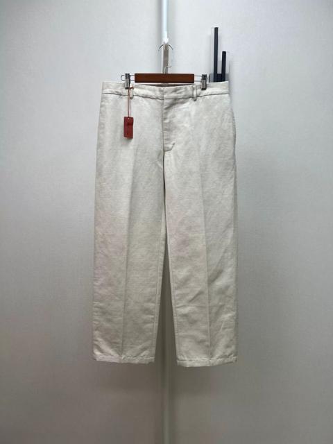 Loro Piana M Ivory Cotton-Linen Relaxed-Straight P NWT 50