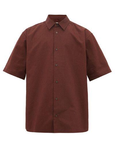 *WKND SALE* Canvas Shirt - Mocha / Burgundy