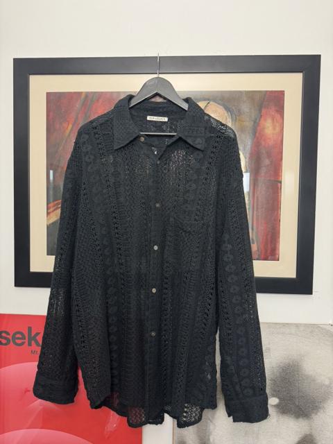 Our Legacy Coco Shirt Black Cotton Crochet Rare Casual Hype