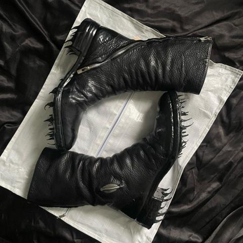 CAROL CHRISTIAN POELL Object Dyed Drip Prosthetic Boots