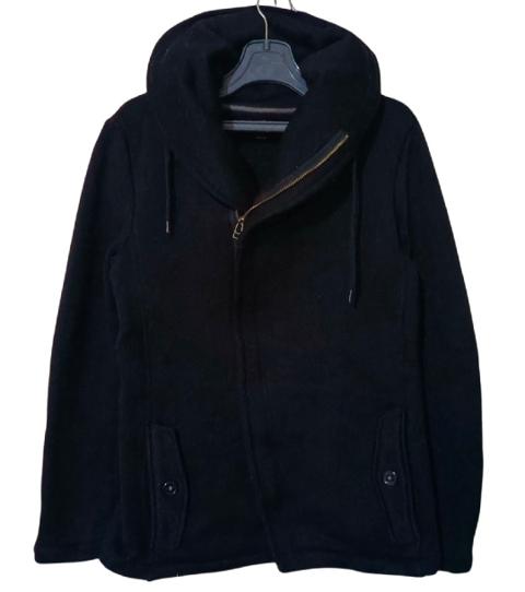 🇯🇵Plus One ARCHIVE Asymmetric BONO HOODIE BLACK