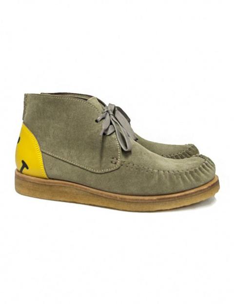 Kapital Wallaby Grey Suede Leather Shoe