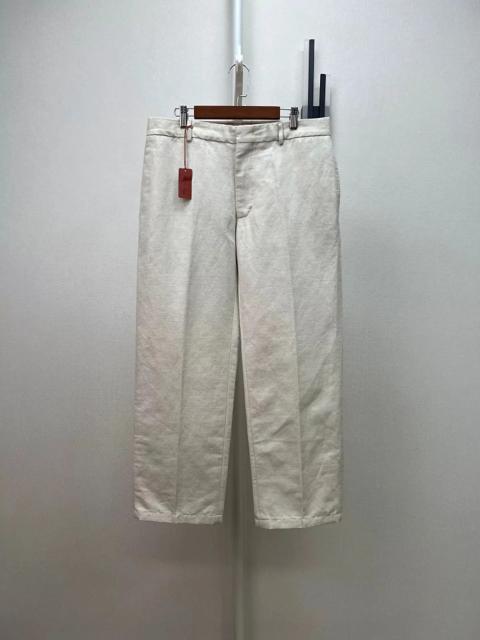 M Ivory Cotton-Linen Relaxed-Straight P NWT 50