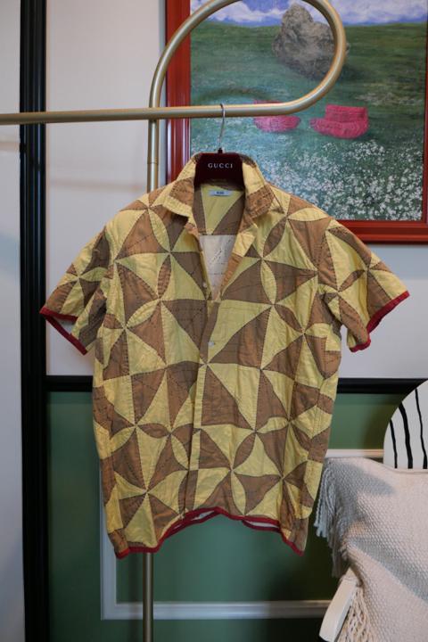 BODE cotton homer quilt shirts