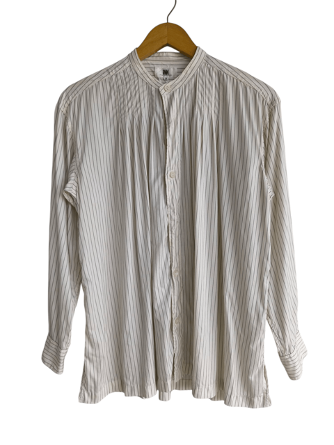 Vintage Issey Miyake pleated mandarin shirt