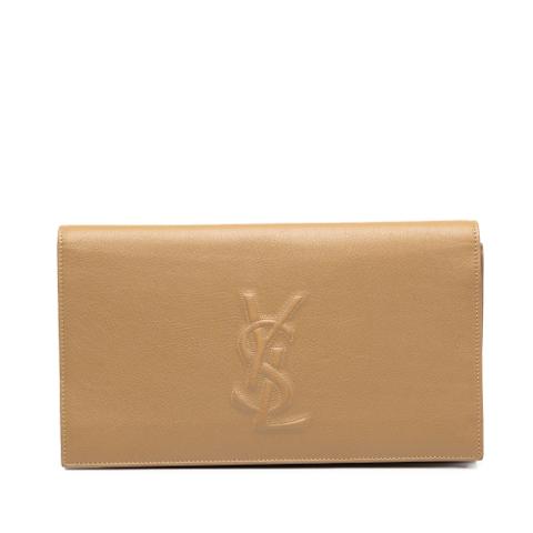 Textured Calfskin Belle de Jour Clutch