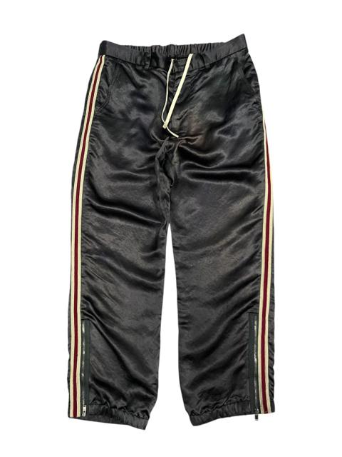 GUCCI SILK SIDE STRIPES FADED PANTS RARE