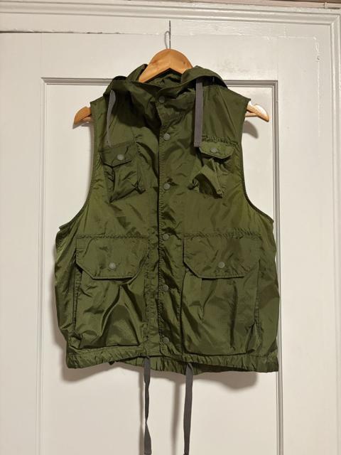 Engineered Garments Field Vest - Iridescent Green Ripstop