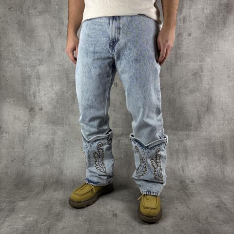 Y/PROJECT Convertible Cowboy Cuff Jeans