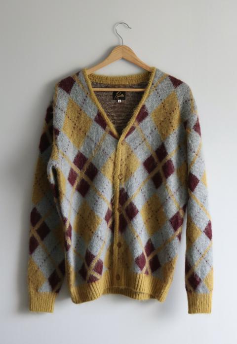 Argyle Mohair Cardigan