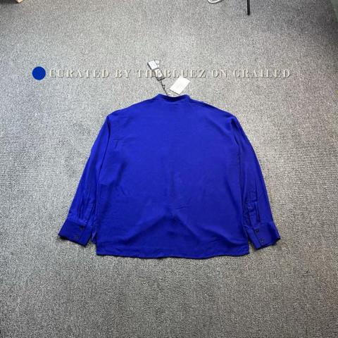 Haider Ackermann Royal Blue Long-Sleeve Shirt
