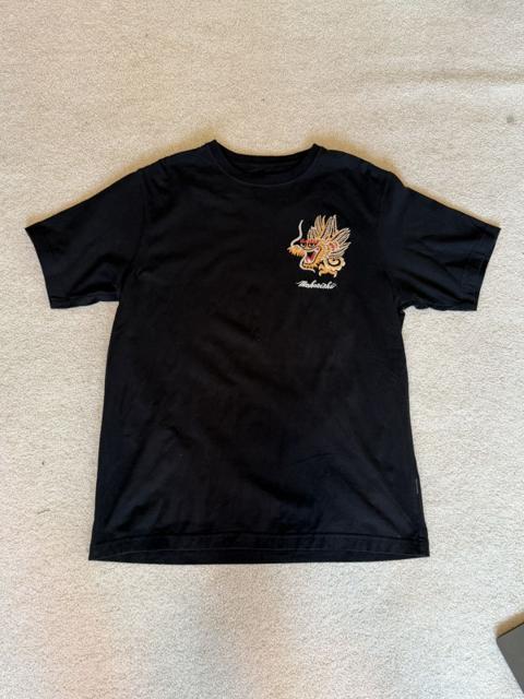 Black Embroidered Dragon T-Shirt