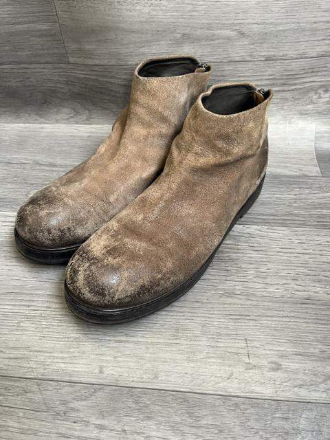 Marsell reverse leather suede back zip boots sz42, guidi
