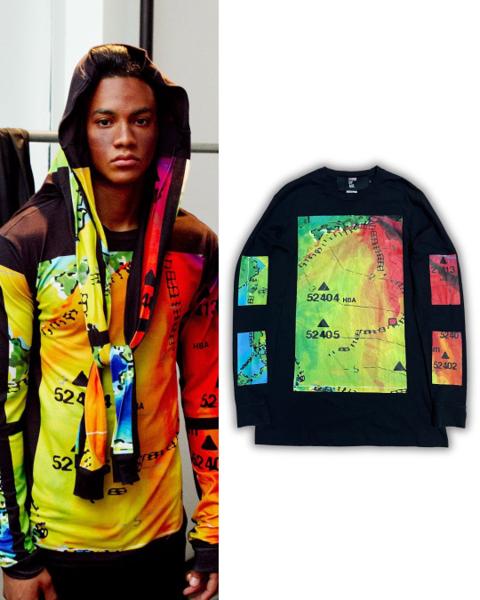 Hood By Air SS14 Weather Map Long Sleeve T-Shirt
