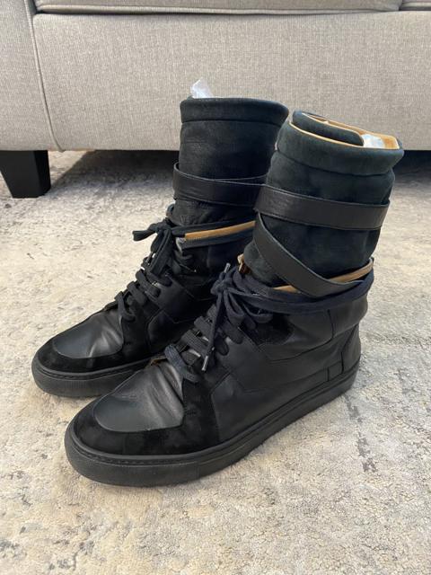 Leather Strap Sneaker Boot