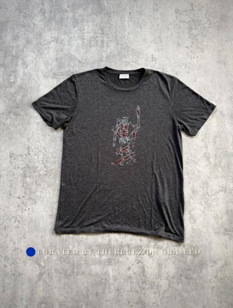Saint Laurent 20SS Robot Skull Tee