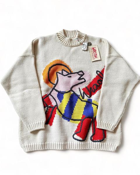 1991 RARE R.I.P. Sado Dog Oversized Knit