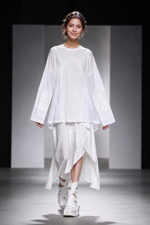 2018 Junya Watanabe Comme des Garçons Flared Patchwork Top