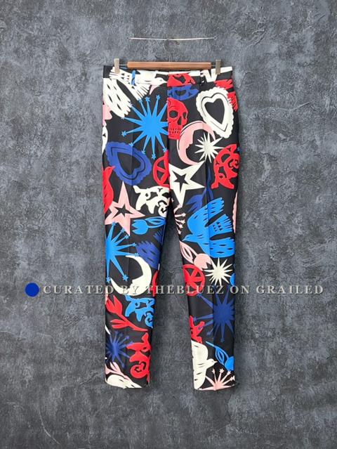 Alexander McQueen Colorful Pattern Casual Pants
