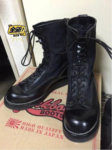 backbone Black Leather Boots|i
