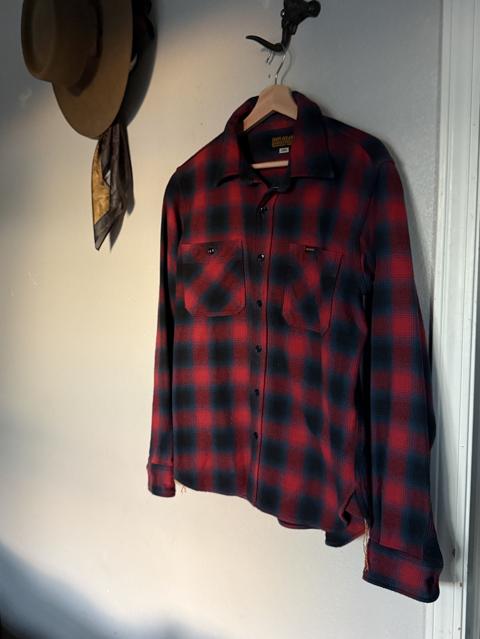 Ultra Heavy Flannel - Red Ombré