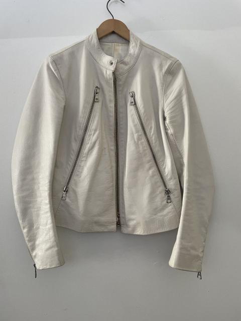 SS05 White Leather 5 Zip