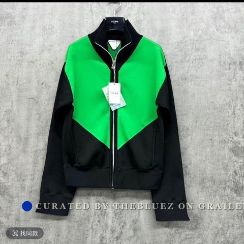 Bottega Veneta Black Green Zip Jacket