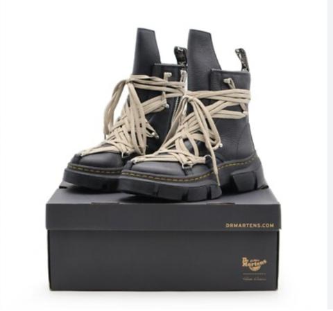 RICK OWENS x DR MARTENS 1460 DMXL Megalace Lace Up Boots